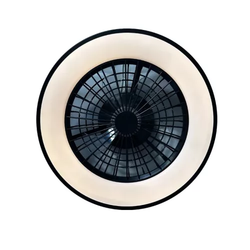 LED mennyezeti lámpa 48W + ventilátor 18W, 3600 lm, 3000-6500K, dimmelhető, távirányítós, IP20, Ø486