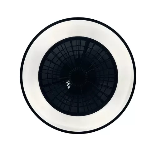 LED mennyezeti lámpa 48W + ventilátor 18W, 3600 lm, 3000-6500K, dimmelhető, távirányítós, IP20, Ø486