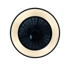 LED mennyezeti lámpa 48W + ventilátor 18W, 3600 lm, 3000-6500K, dimmelhető, távirányítós, IP20, Ø486