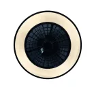 LED mennyezeti lámpa 48W + ventilátor 18W, 3600 lm, 3000-6500K, dimmelhető, távirányítós, IP20, Ø486