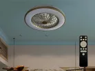 LED mennyezeti lámpa ventilátorral, 48W, Ø486x140 mm, IP20, 3000K-6500K - LCL6347