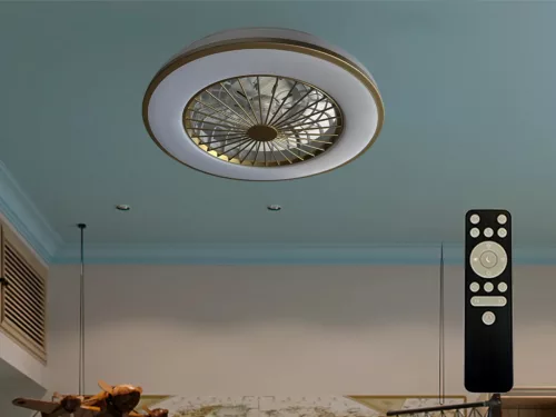 LED mennyezeti lámpa ventilátorral, 48W, Ø486x140 mm, IP20, 3000K-6500K - LCL6347