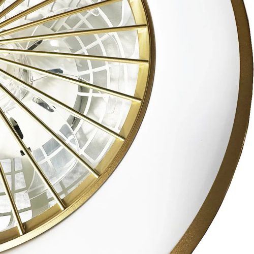 LED mennyezeti lámpa ventilátorral, 48W, Ø486x140 mm, IP20, 3000K-6500K - LCL6347
