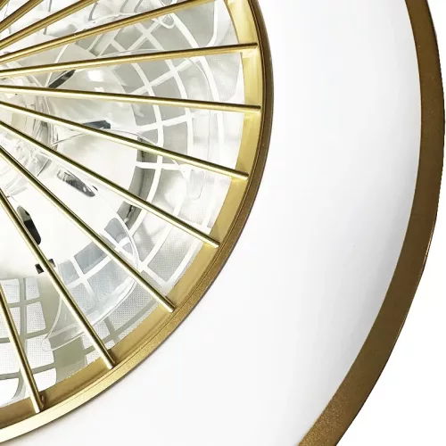 LED mennyezeti lámpa ventilátorral, 48W, Ø486x140 mm, IP20, 3000K-6500K - LCL6347