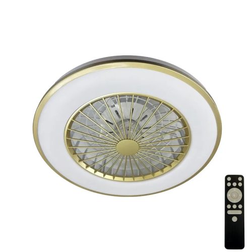 LED mennyezeti lámpa ventilátorral, 48W, Ø486x140 mm, IP20, 3000K-6500K - LCL6347