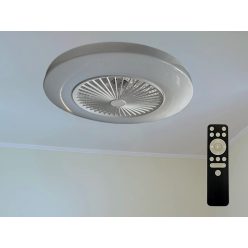   LED mennyezeti lámpa ventilátorral 72W+25W, 5400 lm, 3000K-6500K, IP20, fehér fém-akril - LCL6350