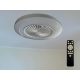 LED mennyezeti lámpa ventilátorral 72W+25W, 5400 lm, 3000K-6500K, IP20, fehér fém-akril - LCL6350