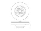 LED mennyezeti lámpa ventilátorral 72W+25W, 5400 lm, 3000K-6500K, IP20, fehér fém-akril - LCL6350