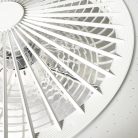 LED mennyezeti lámpa ventilátorral 72W+25W, 5400 lm, 3000K-6500K, IP20, fehér fém-akril - LCL6350
