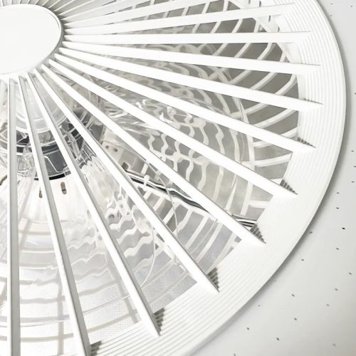 LED mennyezeti lámpa ventilátorral 72W+25W, 5400 lm, 3000K-6500K, IP20, fehér fém-akril - LCL6350