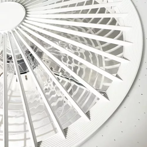 LED mennyezeti lámpa ventilátorral 72W+25W, 5400 lm, 3000K-6500K, IP20, fehér fém-akril - LCL6350