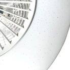 LED mennyezeti lámpa ventilátorral 72W+25W, 5400 lm, 3000K-6500K, IP20, fehér fém-akril - LCL6350