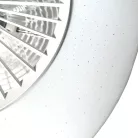 LED mennyezeti lámpa ventilátorral 72W+25W, 5400 lm, 3000K-6500K, IP20, fehér fém-akril - LCL6350