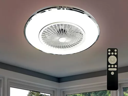 LED mennyezeti lámpa ventilátorral 72W Ø550 mm IP20 3000-6500K dimmelhető - LCL6352