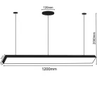 LED függőlámpa 32W fém/acril 4000K semleges fehér 1200x70x40mm - LCL7021-H