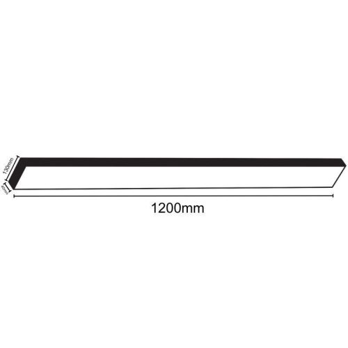 LED mennyezeti lámpa 32W 1200x130x40mm 4000K IP20 - LCL7023
