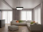 LED függőlámpa 65W, 5200 lm, 4000K, fém, IP20, 600x80 mm - LCL7221-H