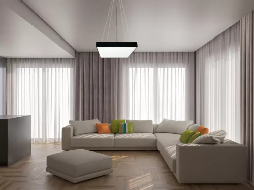 LED függőlámpa 65W, 5200 lm, 4000K, fém, IP20, 600x80 mm - LCL7221-H