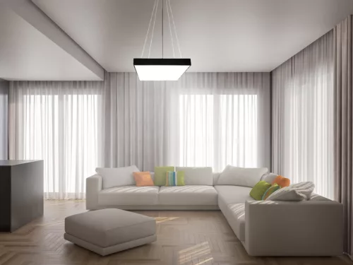 LED függőlámpa 65W, 5200 lm, 4000K, fém, IP20, 600x80 mm - LCL7221-H