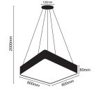 LED függőlámpa 65W, 5200 lm, 4000K, fém, IP20, 600x80 mm - LCL7221-H