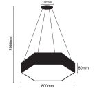 LED függesztett lámpa 70W 800x80mm 4000K IP20 - LCL7322-H