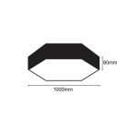 LED mennyezeti lámpa 100W 1000x80mm 4000K IP20 - LCL7323