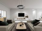 LED függőlámpa 30W, 2400 lm, 4000K, fém, IP20, 600x100x80 mm - LCL7421-H