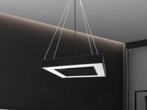 LED függőlámpa 40W, 3200 lm, 4000K, fém, IP20, 600x100x80 mm - LCL7521-H