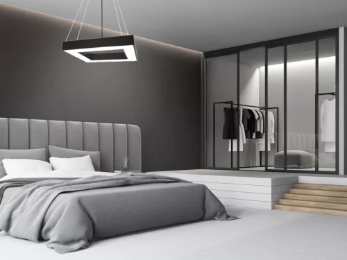 LED függőlámpa 40W, 3200 lm, 4000K, fém, IP20, 600x100x80 mm - LCL7521-H