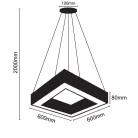 LED függőlámpa 40W, 3200 lm, 4000K, fém, IP20, 600x100x80 mm - LCL7521-H