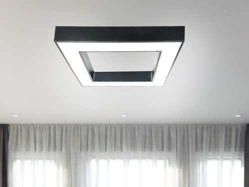 LED mennyezeti lámpa 55W, 4400 lm, 4000K, fém, IP20, 800x100x80 mm - LCL7522