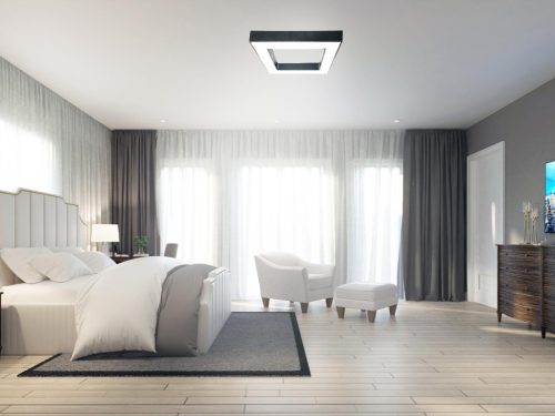 LED mennyezeti lámpa 55W, 4400 lm, 4000K, fém, IP20, 800x100x80 mm - LCL7522