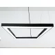 LED függőlámpa 80W, 6400 lm, 4000K, fém, IP20, 1200x100x80 mm - LCL7524-H