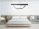 LED függőlámpa 80W, 6400 lm, 4000K, fém, IP20, 1200x100x80 mm - LCL7524-H
