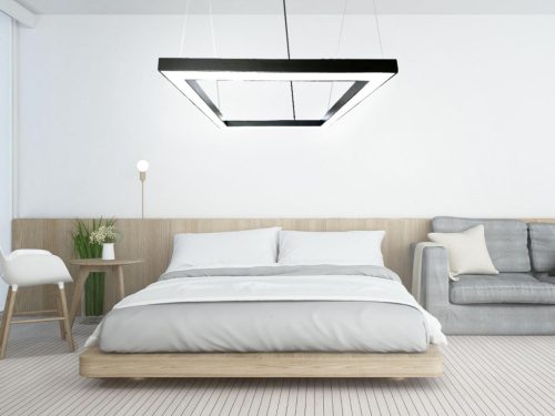 LED függőlámpa 80W, 6400 lm, 4000K, fém, IP20, 1200x100x80 mm - LCL7524-H