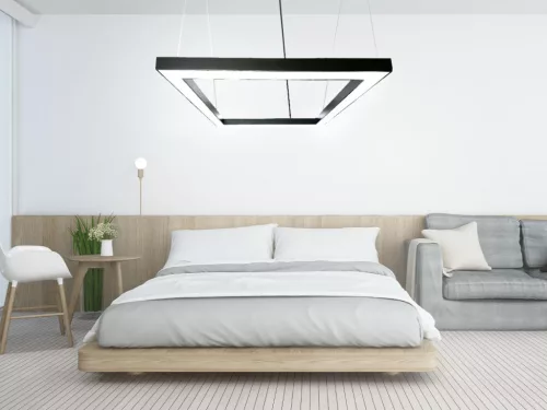 LED függőlámpa 80W, 6400 lm, 4000K, fém, IP20, 1200x100x80 mm - LCL7524-H