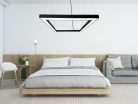 LED függőlámpa 80W, 6400 lm, 4000K, fém, IP20, 1200x100x80 mm - LCL7524-H
