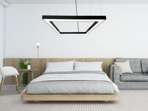 LED függőlámpa 80W, 6400 lm, 4000K, fém, IP20, 1200x100x80 mm - LCL7524-H