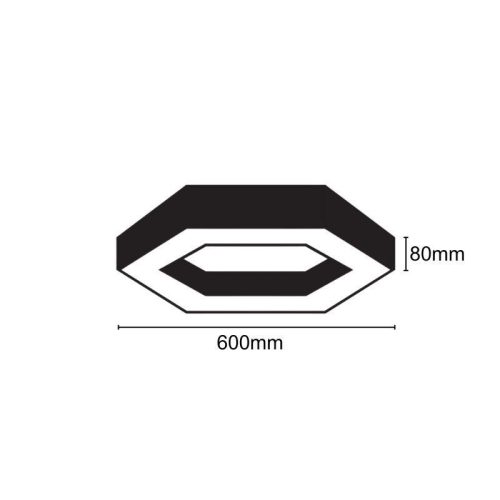 LED mennyezeti lámpa 28W 600x100x80mm 4000K IP20 - LCL7621