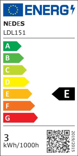 LED süllyesztett lámpa 3W, IP44, 4000K, Ø92x52mm - LDL151