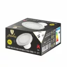 LED süllyesztett lámpatest 7W, Ø92x52mm, IP44, 4000K, ezüst LDL153/S