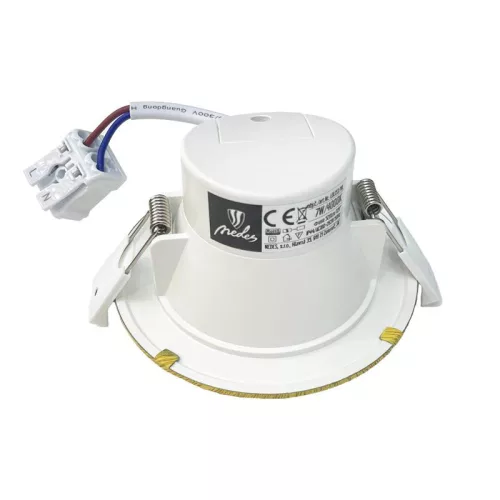 LED süllyesztett lámpatest 7W, IP44, Ø92x52mm, 4000K semleges fehér LDL153/WL