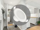 LED süllyeszthető lámpa 7W, 520-620Lm, 4000K, Ø92x52mm, IP44 - LDL153