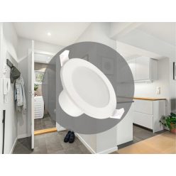   LED süllyeszthető lámpa 7W, 520-620Lm, 4000K, Ø92x52mm, IP44 - LDL153