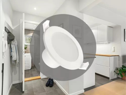 LED süllyeszthető lámpa 7W, 520-620Lm, 4000K, Ø92x52mm, IP44 - LDL153