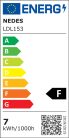 LED süllyeszthető lámpa 7W, 520-620Lm, 4000K, Ø92x52mm, IP44 - LDL153