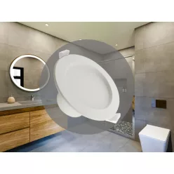   LED süllyesztett lámpatest 10W 4000K IP44 fehér Ø115x60mm LDL154