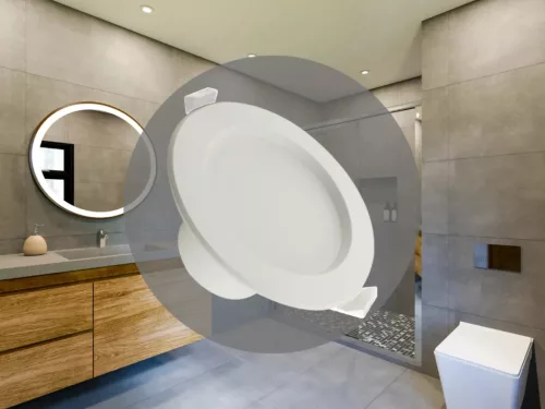 LED süllyesztett lámpatest 10W 4000K IP44 fehér Ø115x60mm LDL154