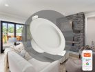 LED Süllyesztett lámpatest 10W Ø115x60mm 3000K–6500K IP44 fehér LDL164W