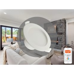   LED Süllyesztett lámpatest 10W Ø115x60mm 3000K–6500K IP44 fehér LDL164W
